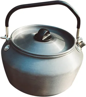 Yardwe 1pc Portable Boiling Teapot Lightweight Camping Kettle for Outdoor Picnics Traveling Compact Design Non- Heat-insulated Handle Quick Heat Conduction for Tea Hot Water