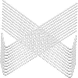 Yardwe 30pcs Heavy Duty Iron Tent Stakes for Camping Portable Ground Pegs for Lawn Garden Durable Shaped Tent Anchors for Outdoor Use Easy to Install Reusable