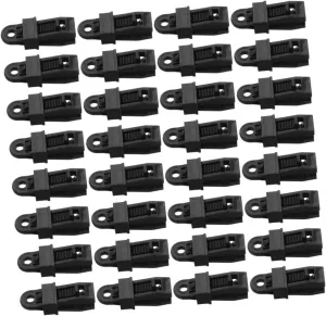 Yardwe 50pcs Heavy Duty Tent Clips Windproof Tarp Fasteners for Outdoor Camping Hiking and Canopy Stabilization Multipurpose Anchor Hooks for Tents and Accessories