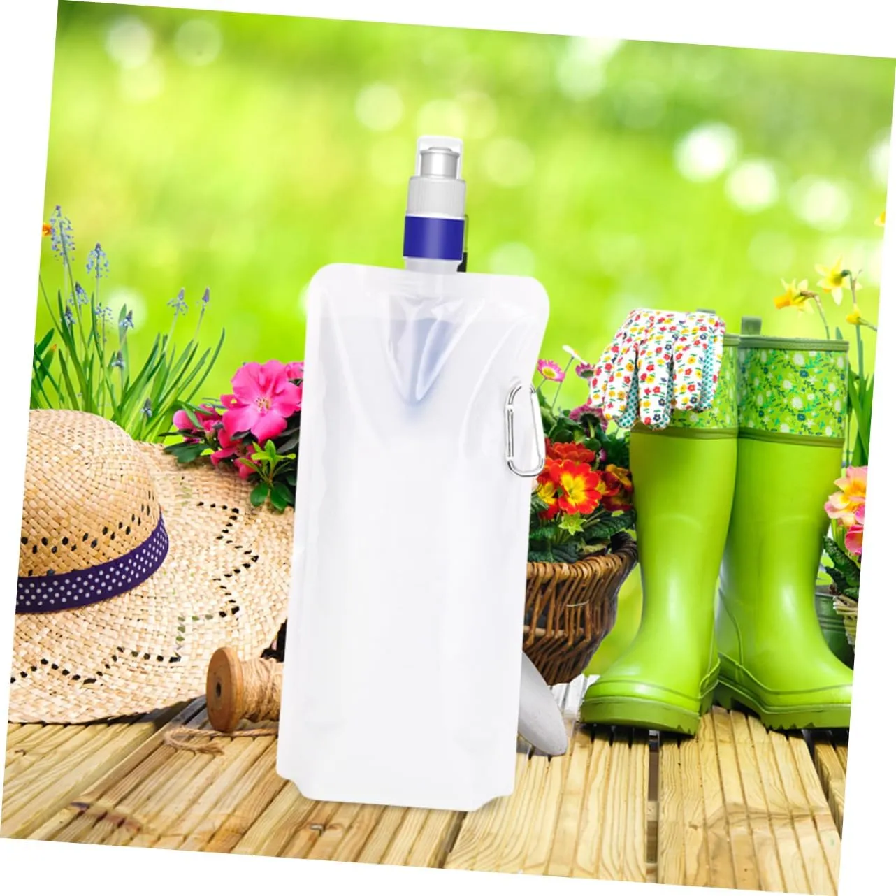 Yardwe Essential for Outdoor Lovers: Portable Water Purifier Bag Reusable Camping and Hiking Water Container
