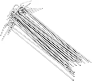 Yardwe Outdoor Tent Ground Pegs 30pcs Iron Camping Stakes Tent Stake for Tarp Portable Easy to Use