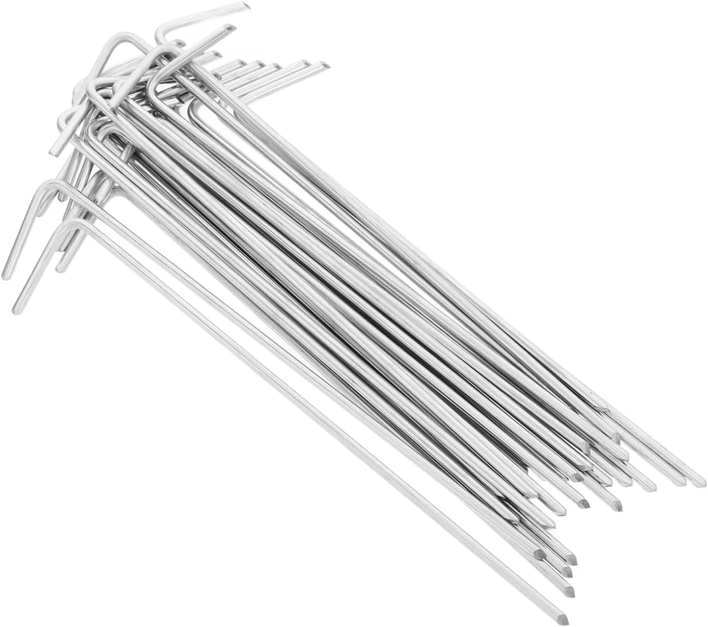 Yardwe Outdoor Tent Ground Pegs 30pcs Iron Camping Stakes Tent Stake for Tarp Portable Easy to Use