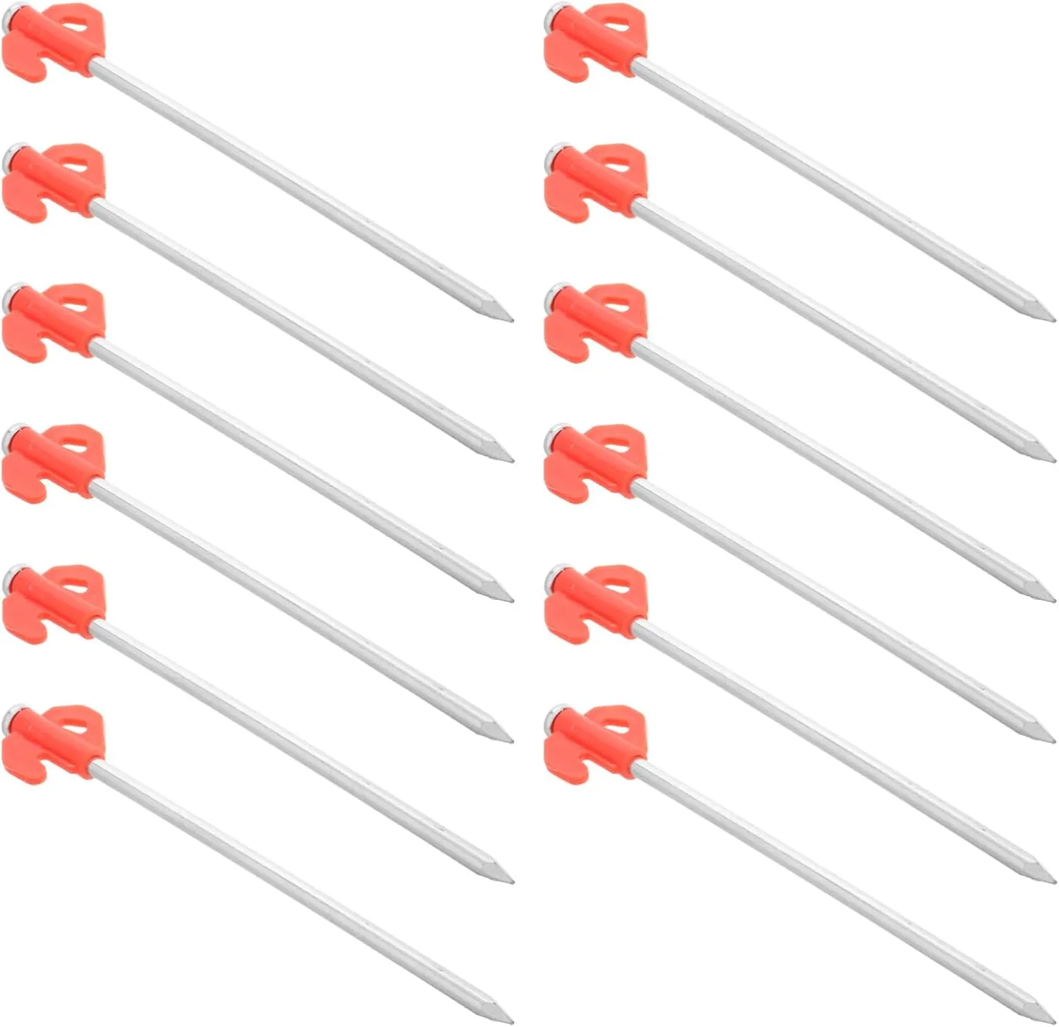 YARNOW 20pcs Heavy Duty Tent Ground Nails for Small Tent Outdoor Camping Accessories Windproof Stakes Iron Pegs for Canopy and Tarp