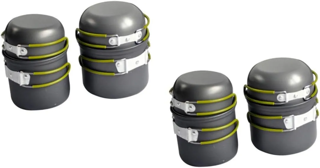 YARNOW Four Cooking Utensils Kit Camp Stove Outdoor Dinnerware Portable Cutlery Cookware Camping Organizer
