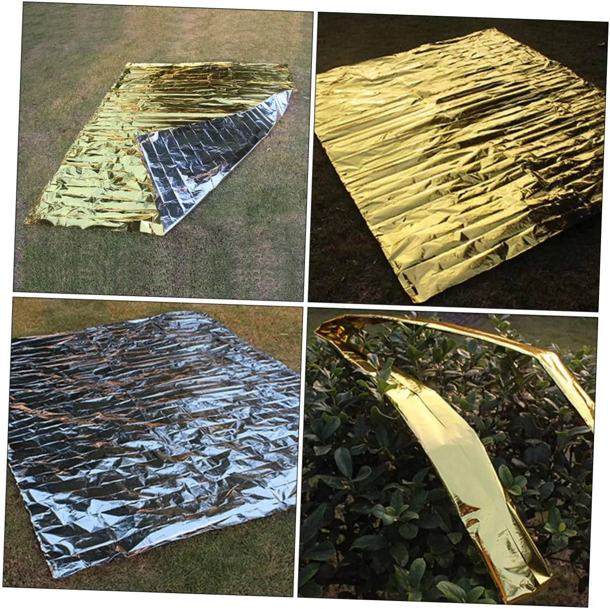 YARNOW Insulation Blanket Camping Blanket Heavy Weighted Blanket Outdoor Blanket Area Rugs Sun Polar Foil