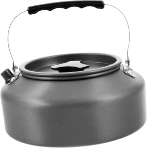 YARNOW Portable Camping Kettle Aluminum Alloy Tea Pot Outdoor Stovetop Kettle Easy to Carry Pot