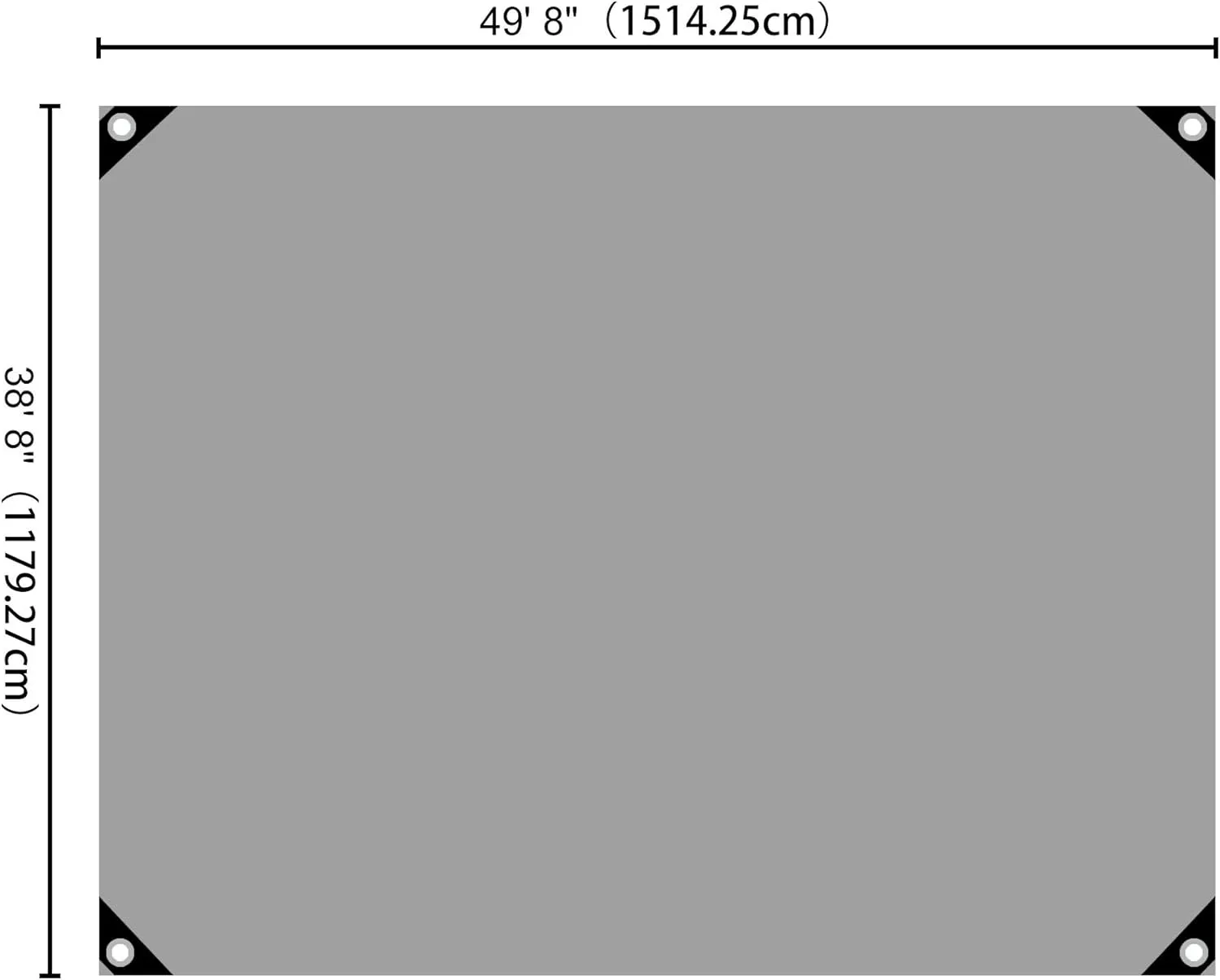Yescom 40x50ft Heavy Duty Reinforced Poly Tarp Waterproof Tarpaulin 10-mil Ground Sheet Camping Tent Cover with Eyelets Reversible Silver Black Tarps