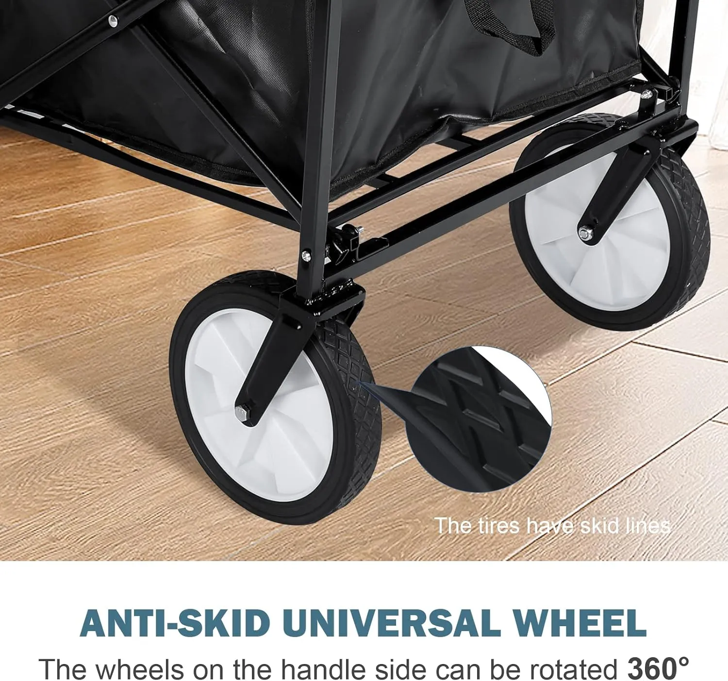 YSSOA Collapsible Garden Cart/Wagon with Aluminum Alloy Table,Heavy Duty Folding Wagon with Aluminum Table Plate,Wagon Cart for Camping Picnic Outdoor
