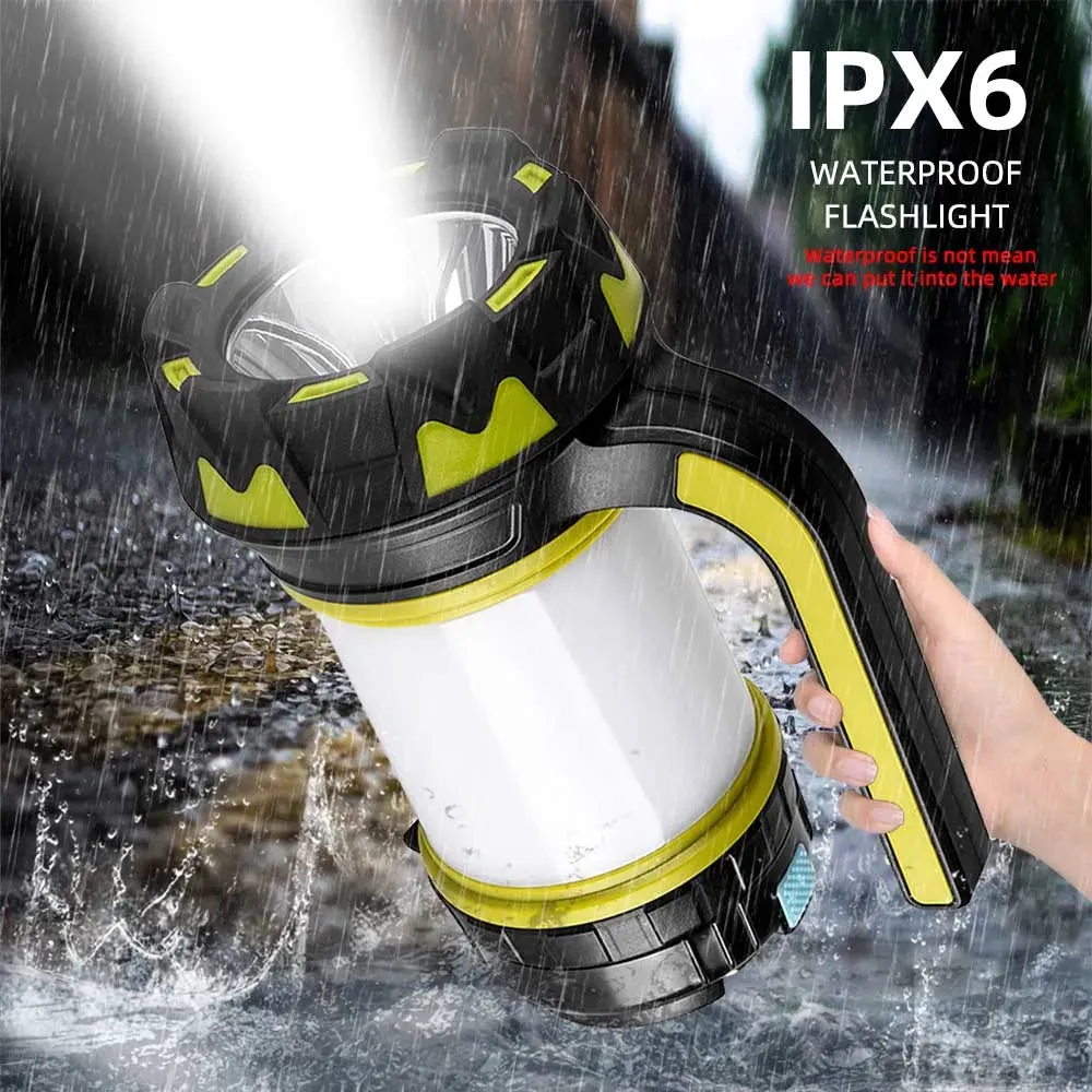 ZPAA Camp Lamp LED Camping Light USB Rechargeable Flashlight Spotlight Work Light Waterproof Searchlight Emergency Lantern